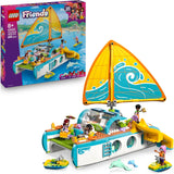 LEGO Friends Travel Adventure Set - incl. a Toy with a Spinning Sail, 4 Mini Dolls & 2 Dolphin Figures, Accessories - Creative Birthday Gift for 8+ Year Old Girls - 42664