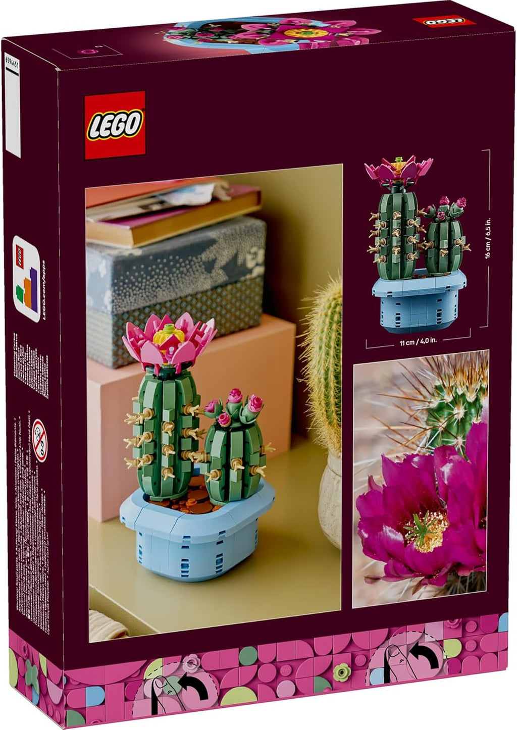 LEGO Botanicals Flowering Cactus 11509 Indoor Plants Decor
