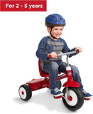 Radio Flyer Deluxe Steer & Stroll Ride-On Trike, Tricycle For Toddlers, Ages 2-5