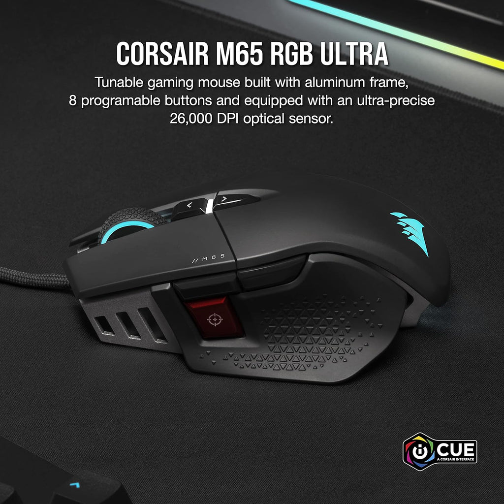 Corsair CH9309411AP2 M65 RGB ULTRA Black Gaming Mouse