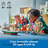 LEGO 60422 City Seaside Harbour With Cargo Ship Set
