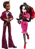 Monster High Dolls Draculaura and Clawd Wolf Howliday Love Edition Collector TwoPack