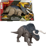 Mattel JGB87 Jurassic World Rebirth Wild Roar Nasutoceratops Dinosaur Toy