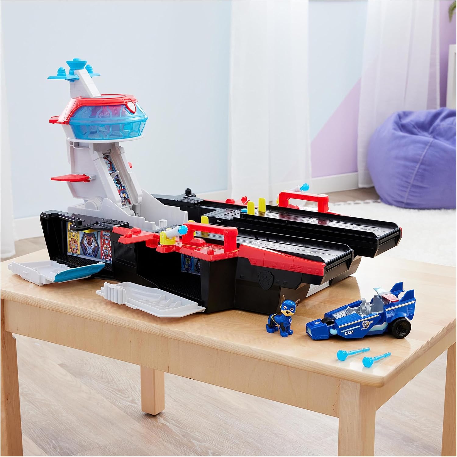 Paw Patrol The Mighty Movie Aircraft Carrier HQ Playset Secondary image