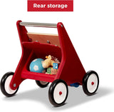 Radio Flyer Classic Push & Play Walker, Toddler Walker with Activity Play, Red Walker Toy, Ages 1-4, JE