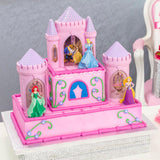 Decopac Disney Princess Happily Ever After Signature DecoSet Cake Topper, 4.8" L x 2.5" W x 6" H, Pink