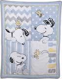 Lambs & Ivy My Little Snoopy 4 Piece Bedding Set, Multicolored