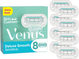 Gillette Venus Deluxe Smooth Sensitive Refill Blades 8 Count