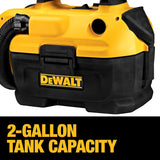DEWALT DCV580H 20V MAX Cordless Wet-Dry Vacuum 17.10 Inch x 12.80 Inch x 12.30 Inch Yellows