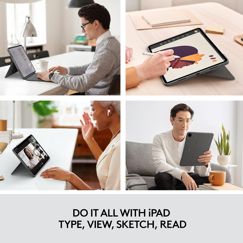 Logitech Combo Touch iPad Pro 12.9inch 5th Gen 2021 Keyboard Case