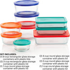 Pyrex 18 Piece Simply Store Food Storage Set, Clear