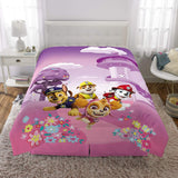Franco Kids Bedding Super Soft Microfiber Reversible Comforter, Twin/Full Size 72" x 86", Paw Patrol Girls
