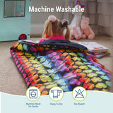 Wildkin Kids Sleeping Bags for Boys and Girls, Measures 66 x 30 x 1.5" Rainbow Hearts