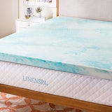 Linenspa 3 Inch Mattress Topper Twin - Gel Swirl Memory Foam