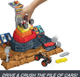 Hot Wheels Monster Trucks System Of Play Ultimate Crush Yard Playset