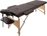 Vita Space Saving Compact Massage Bed, Foldable, Brown