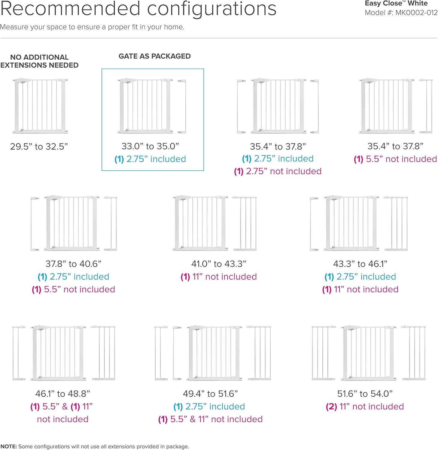 Munchkin Easy Close Metal Baby Gate White Model MK0002012 Secondary image