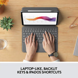 Logitech 920-009954 Folio Touch Backlit Keyboard Case with Trackpad for 4th 5th gen iPad Air
