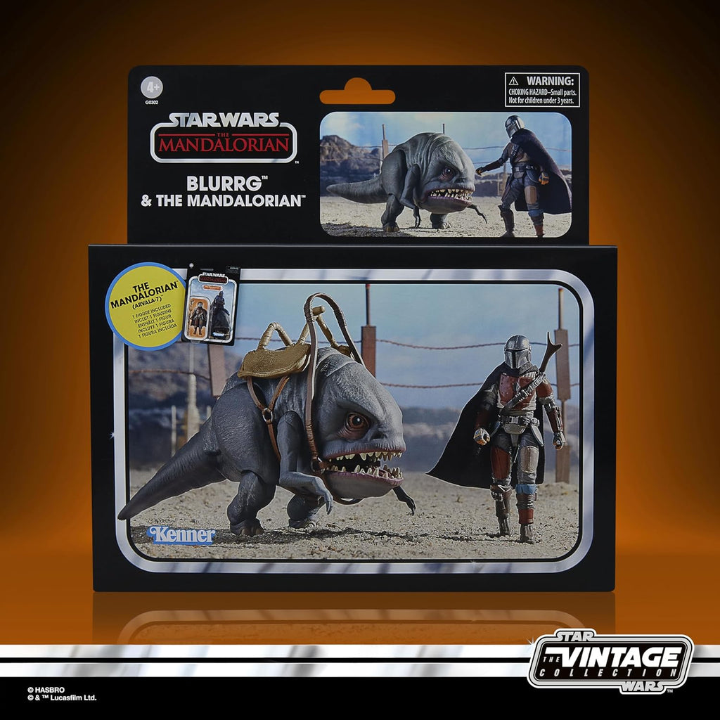 Star Wars The Vintage Collection Blurrg And The Mandalorian 3.75 Inch Action Figure 2Pack