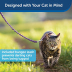 PetSafe Come With Me Kitty Harness And Bungee Leash For Cats Large LilacBright Purple