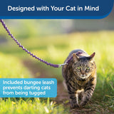 PetSafe Come With Me Kitty Harness And Bungee Leash For Cats Large LilacBright Purple