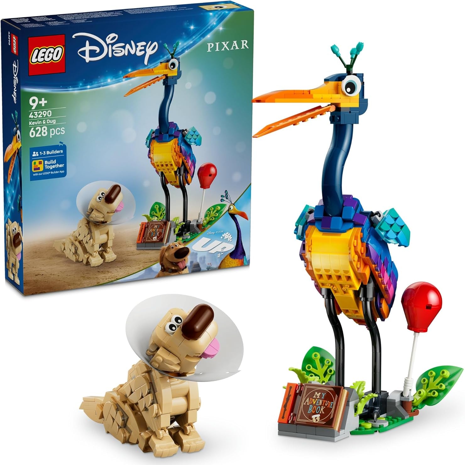 LEGO 43290 Disney and Pixar Kevin And Dug Up Movie Toy Dog Building Set