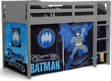 Delta Children Batman Loft Bed Tent - Curtain Set for Low Twin Loft Bed