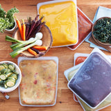 Stasher 100% Silicone Reusable Food Bag, Half Gallon, Amethyst