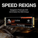 Seagate FireCuda 530 500GB SSD M.2 PCIe Gen4x4 NVMe 1.4 Compatible PS5