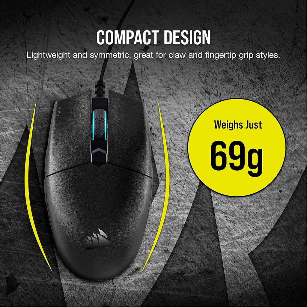 CORSAIR CH930C011AP KATAR PRO Ultra Light FPS Moba Gaming Mouse Black