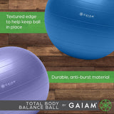 Gaiam Total Body Balance Ball Kit Green 65cm