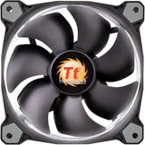 Thermaltake Riing 12 High Static Pressure Circular Ring White LED Case Fan Triple Pack Cooling CL-F055-PL12WT-A