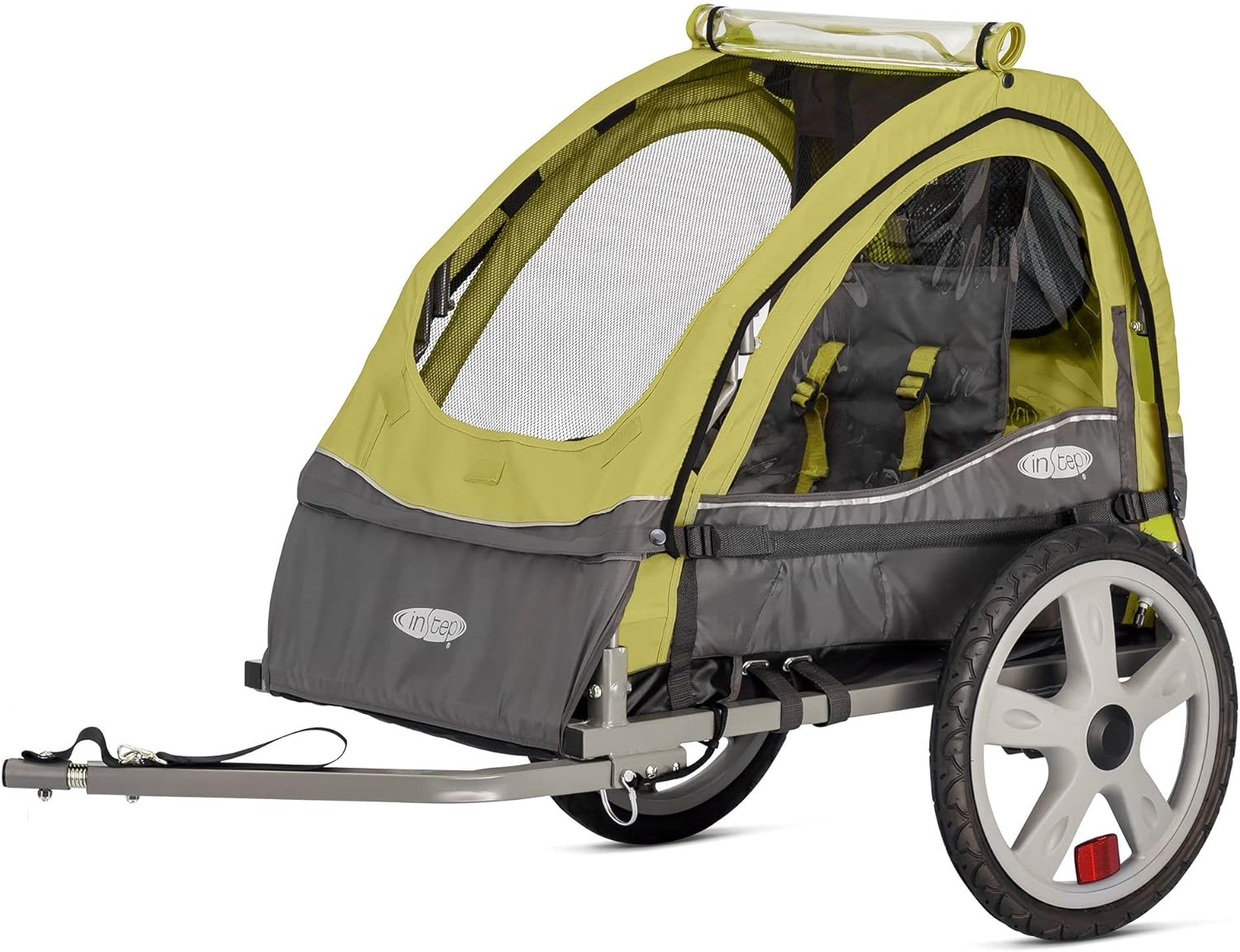 Instep Sync And Take 2 Bike Trailer For Kids Single GreenGray Main image