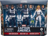 Hasbro Marvel Legends Series S.H.I.E.L.D 3-Pack, Captain America Comics Collectible 6-Inch Action Figures, Nick Fury Jr., Sharon Carter, and Dum Dum Dugan - Christmas Gift Toys For Kids
