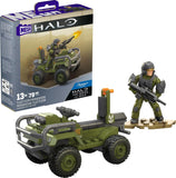 MEGA Halo Building Toy Set, FLEETCOM Mongoose ATV Vehicle with 79 Pieces, 2 Poseable Micro Action Figures and Accessories