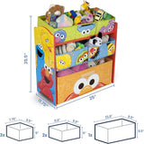 Sesame Street Delta Children Multi-Bin Toy Organizer