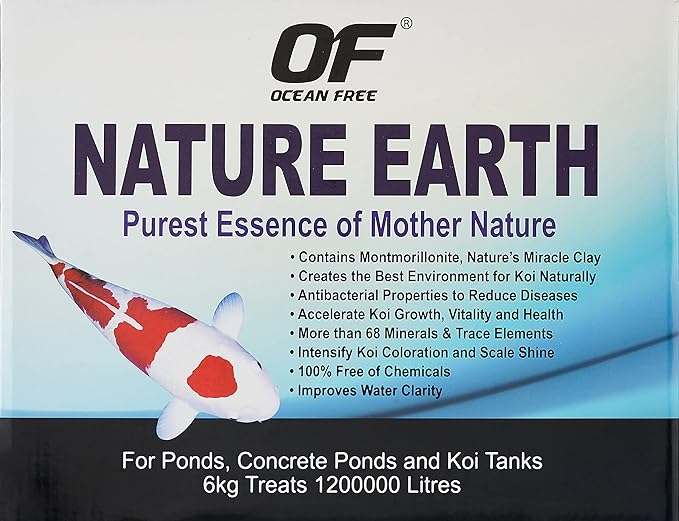 Ocean Free WC206 Nature Earth for Ponds, Concrete Ponds and Koi Tanks, 6kg Main image