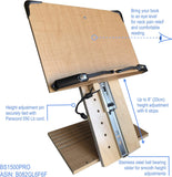 A+ BS1500PRO Portable Height Adjustable Foldable EyeLevel Ergonomic Bookstand Holder