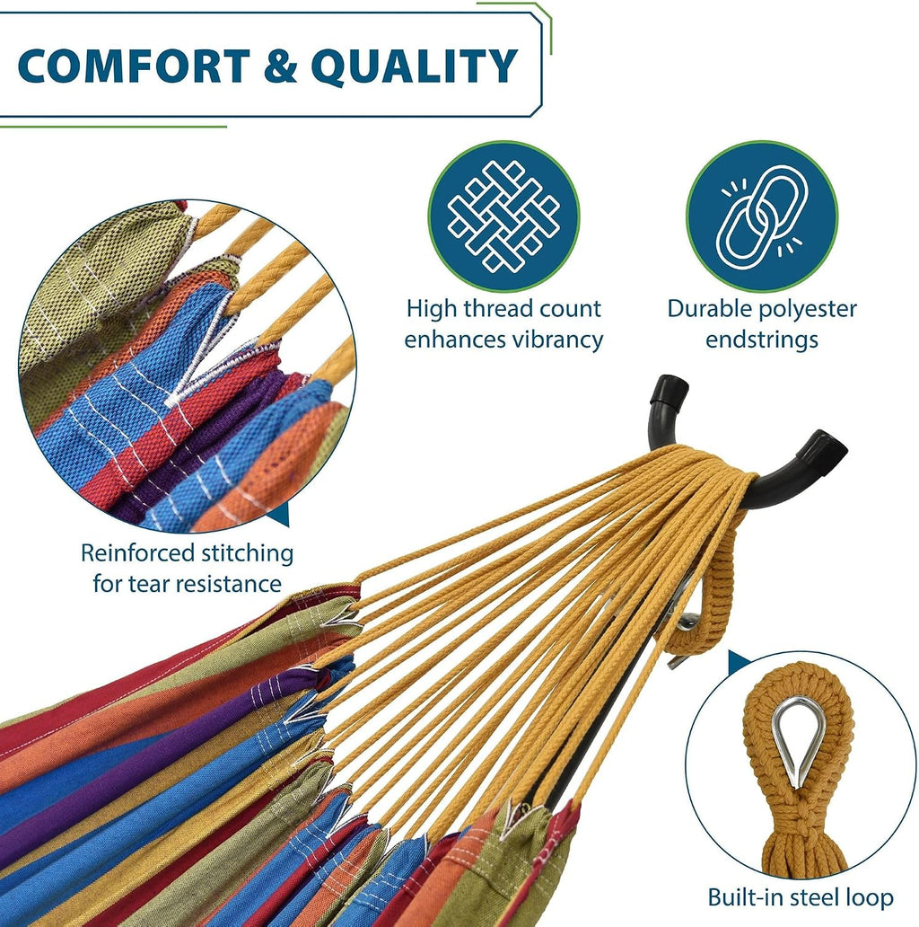 Vivere Double Sized Hammock Tropical