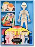 Melissa & Doug Magnetic Human Body Anatomy Play Set With 24 Magnetic Pieces and Storage Tray