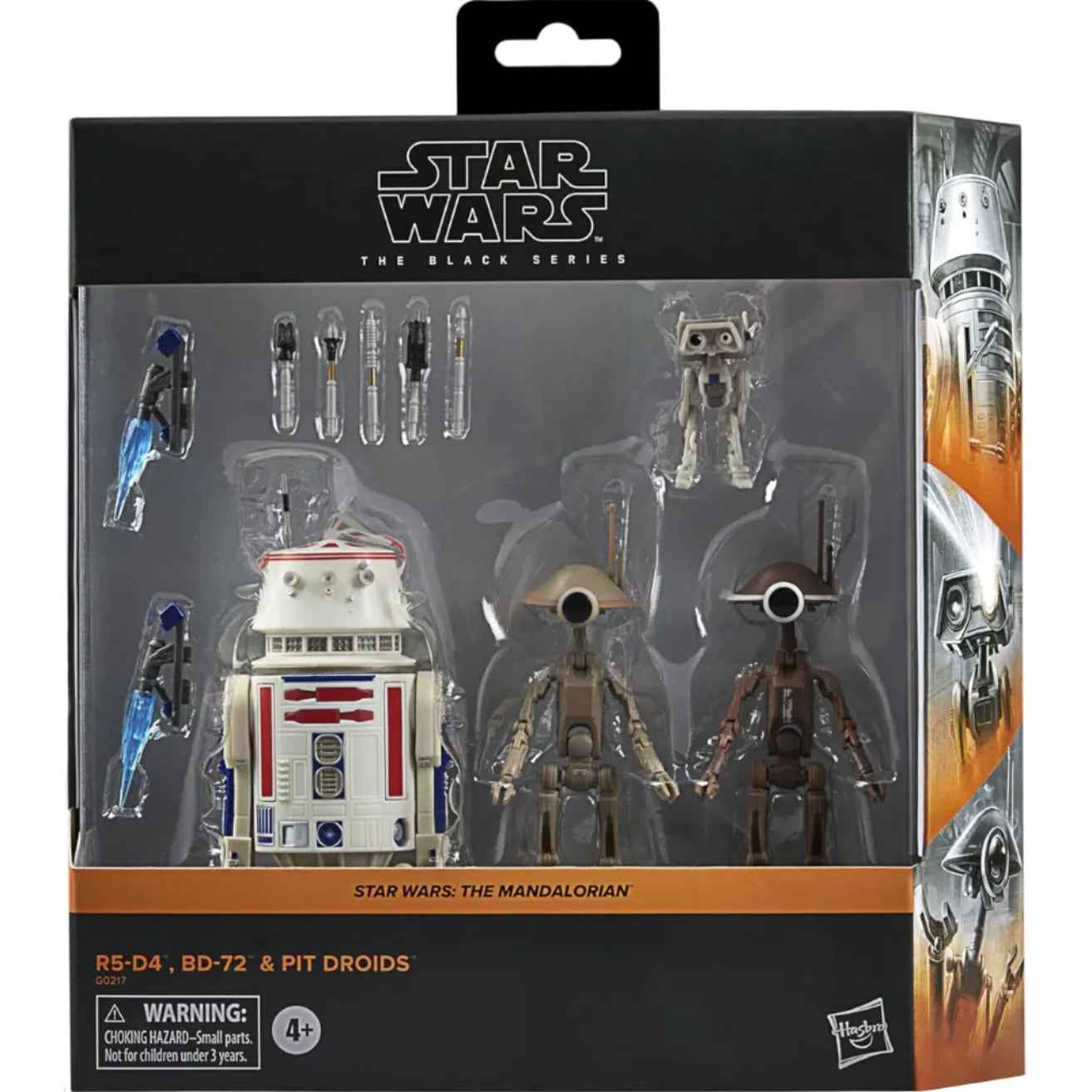 Star Wars The Black Series R5D4 BD72 And Pit Droids The Mandalorian Collectible 15cm Action Figure 4Pack