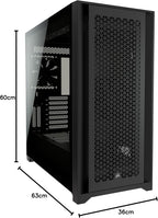 Corsair CSCC9011210WW 5000D Airflow Tempered Glass MidTower Case Black