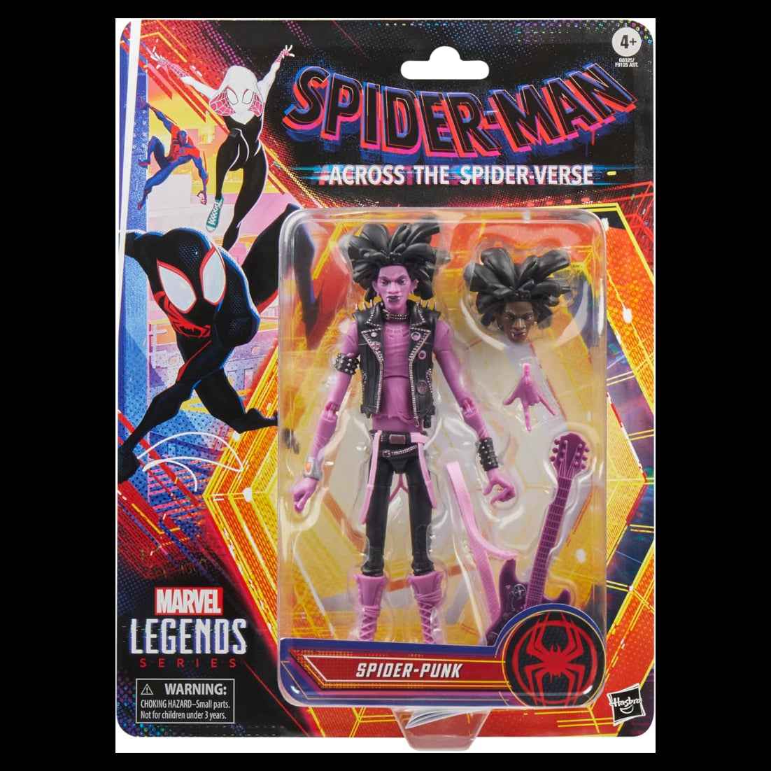 Marvel Legends Series SpiderPunk SpiderMan Across The SpiderVerse Collectible 6 Inch Action Figure