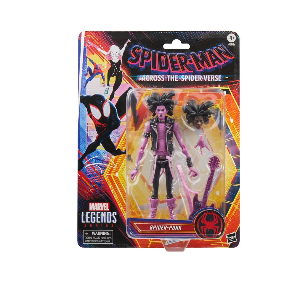 Marvel Legends Series Spider-Punk, Spider-Man: Across the Spider-Verse Collectible 6 Inch Action Figure