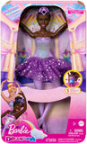 Barbie Doll Magical Ballerina Doll Blonde Hair Light-Up Feature Tiara and Purple Tutu Ballet Dancing Poseable Kids Toys
