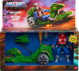 Masters of the Universe Origins Vehicle & Action Figure Ground Ripper & Mekaneck, Inspired by 80s Road Ripper, Motu Toy Car, Character & Accessories