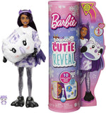 Barbie Cutie Reveal Snowflake Sparkle Series Plush Owl Doll, 10 Surprises Including Mini Pet and Color-Change