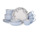 Pfaltzgraff, 5216945 16-Piece Stoneware Dinnerware Set, Service for 4, Gabriela Grey
