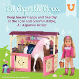 Glitter Girls – Horse Stable Playset – Play Set For 14-Inch Dolls & Toy Horses – Horse Barn & Accessories – Play Food, Grooming Tools – 3 Years +