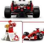 LEGO Icons Ferrari F2004 Michael Schumacher F1 Car Model Kit for Adults Display Set w V10 Engine